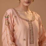 3-Piece Sharara Suit Set Zari Zardozi Sippi Dori Embroidery