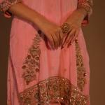 3-Piece Sharara Suit Set Zardozi Sippi Dori Embroidery (Blush Pink)