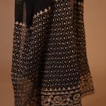 3-Piece Georgette Sharara Suit Set (Black)